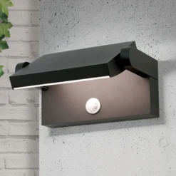 LED-Außenwandlampe Ginger, Sensor, anthrazit, IP54