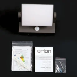 LED-Außenwandlampe Ginger, Sensor, anthrazit, IP54