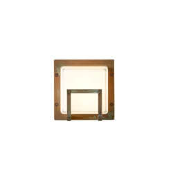 LED-Außenwandlampe Ice Cubic 3407, messing antik