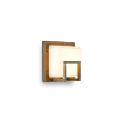 LED-Außenwandlampe Ice Cubic 3407, messing antik