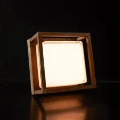 LED-Außenwandlampe Ice Cubic 3404, messing antik