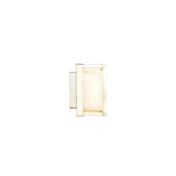 LED-Außenwandlampe Ice Cubic 3404, messing natur