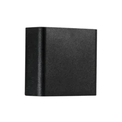 LED-Außenwandlampe KLEIN, schwarz, Breite 11 cm, Kunststoff