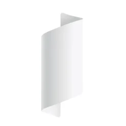 LED-Außenwandlampe Montarello, weiß, Höhe 27 cm, Metall