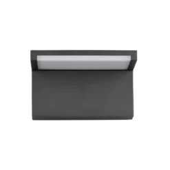 LED-Außenwandlampe Ravi, anthrazit, Breite 18 cm Metall IP65
