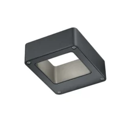 LED-Außenwandlampe RENO, anthrazit, Breite 12 cm Metall IP54