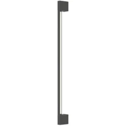 LED-Außenwandlampe Tessa, dunkelgrau, Höhe 90 cm, Metall