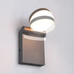LED-Außenwandleuchte Adour, anthrazit, kippbar, CCT, IP44