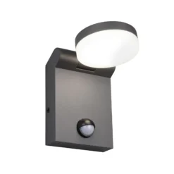 LED-Außenwandleuchte Adour, anthrazit, Sensor, kippbar, CCT