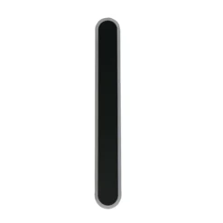LED-Außenwandleuchte Bordo Oval Höhe 60 cm schwarz Aluminium