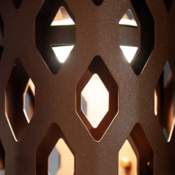 LED-Außenwandleuchte Charlotte, corten, Höhe 28 cm, IP65