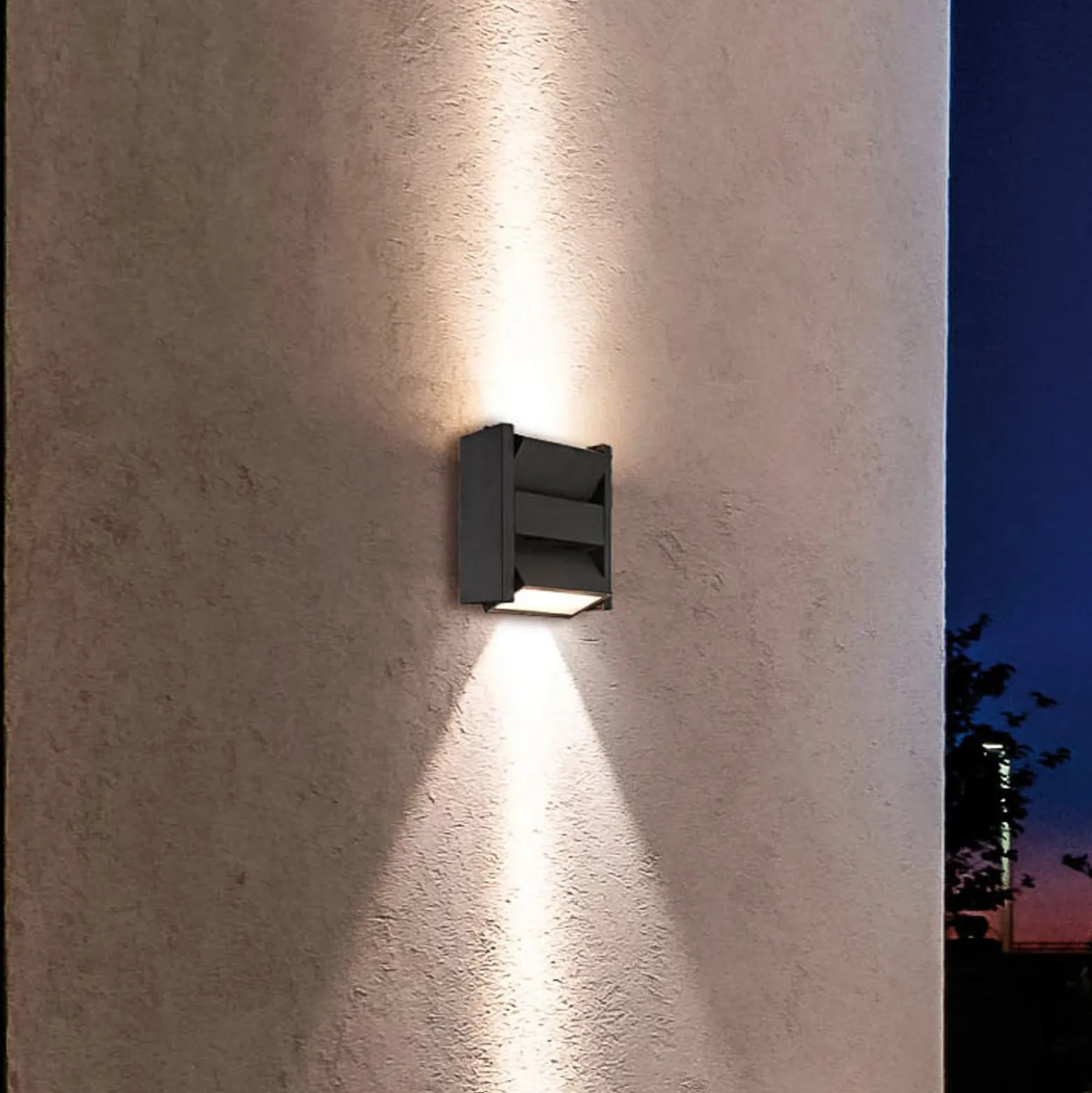 LED-Außenwandleuchte Delos