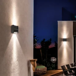 LED-Außenwandleuchte Delos