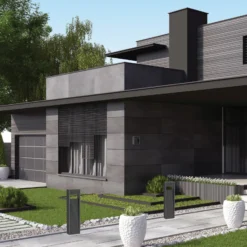 LED-Außenwandleuchte E353, graphitfarben, Aluminium, 3.000 K