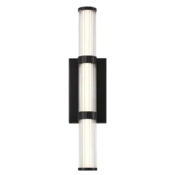 LED-Außenwandleuchte FAYTON, schwarz, Höhe 54 cm Metall IP44