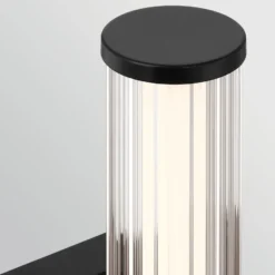 LED-Außenwandleuchte FAYTON, schwarz, Höhe 36 cm Metall IP44
