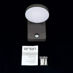 LED-Außenwandleuchte Hendryk mit Sensor, schwarz