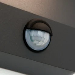 LED-Außenwandleuchte Hendryk mit Sensor, schwarz