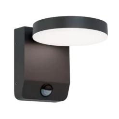 LED-Außenwandleuchte Hendryk mit Sensor, schwarz