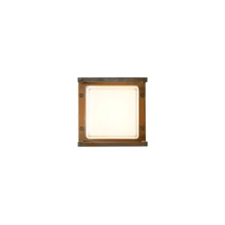 LED-Außenwandleuchte Ice Cubic 3405, messing antik