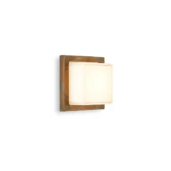 LED-Außenwandleuchte Ice Cubic 3403, messing antik