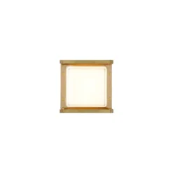 LED-Außenwandleuchte Ice Cubic 3405, messing natur