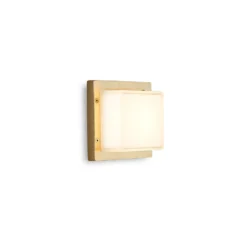 LED-Außenwandleuchte Ice Cubic 3403, messing natur