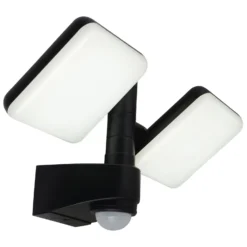 LED-Außenwandleuchte Jaro, Sensor, zweiflammig
