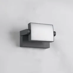 LED-Außenwandleuchte KANSAS, anthrazit, Breite 20 cm, IP54