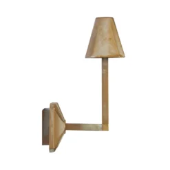 LED-Außenwandleuchte Silva Frame, Höhe 30 cm, messing antik