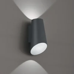 LED-Außenwandleuchte Vista, dunkelgrau