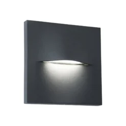 LED-Außenwandleuchte Vita, dunkelgrau, 14 x 14 cm