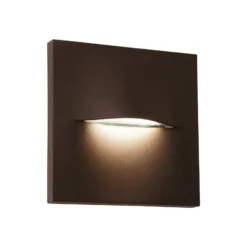 LED-Außenwandleuchte Vita, rostbraun, 14 x 14 cm