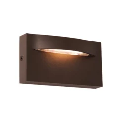 LED-Außenwandleuchte Vita, rostbraun, 13,7 x 7,5 cm