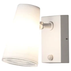 LED-Außenwandstrahler Fano mit Bewegungsmelder