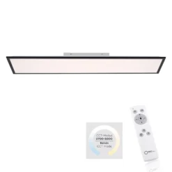 LED-Aufbaupanel Flat CCT, schwarz, 119 x 29 cm