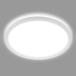 LED-Bad-Deckenleuchte Slim Drip, weiß, Ø 42 cm, IP44