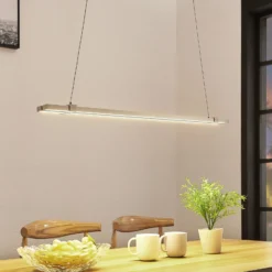 LED-Balkenpendelleuchte Tymon, schmal, ausziehbar