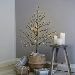 LED-Baum Alex im verschneiten Look, Höhe 120 cm