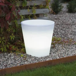 LED-Blumentopf Assisi beleuchtet Ø 28 cm
