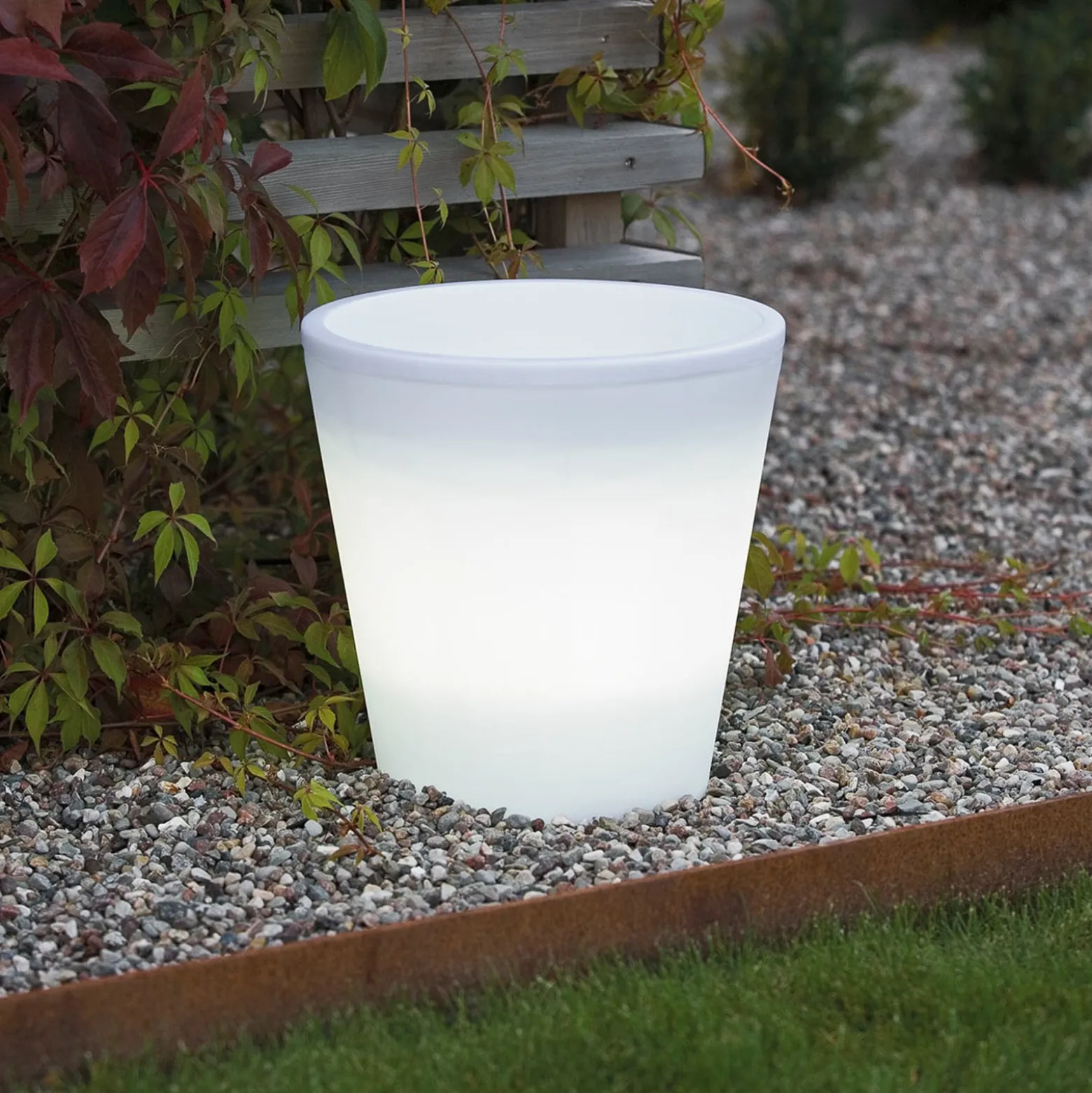LED-Blumentopf Assisi beleuchtet Ø 28 cm