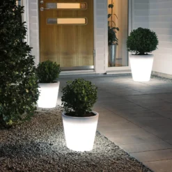 LED-Blumentopf Assisi beleuchtet Ø 28 cm