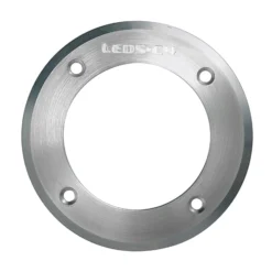 LED-Bodeneinbauleuchte Gea, Ø 18 cm, 3000K, Edelstahl