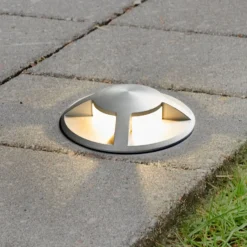 LED-Bodeneinbaustrahler Anina aus Aluminium