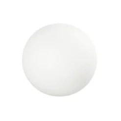 LED-Bodenleuchte Oh!, Ø 38 cm, E27, Polycarbonat, weiß
