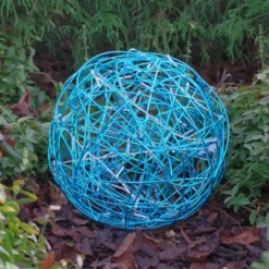 LED-3D-Design-Kugel Galax Fun, Ø 30 cm, blau