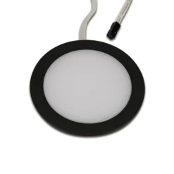 LED-Deckeneinbaulampe DYNAMIC FAR 68, schwarz, Ø 7,5 cm 24 V