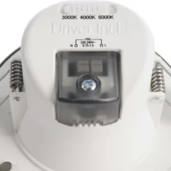 LED-Deckeneinbauleuchte Acrux, Ø 10 cm, silber matt, CCT