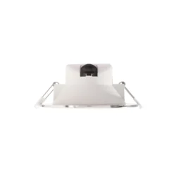 LED-Deckeneinbauleuchte Acrux, Ø 11 cm, silber matt, CCT