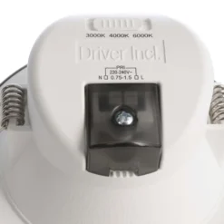 LED-Deckeneinbauleuchte Acrux, Ø 11 cm, silber matt, CCT